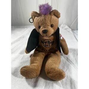 Herrington Teddy Bears Hard Rock Cafe Bear Plush Live Love Rock Leather Vest 8"